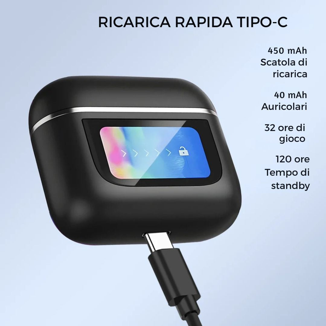 Cuffie Wireless con Touch Screen