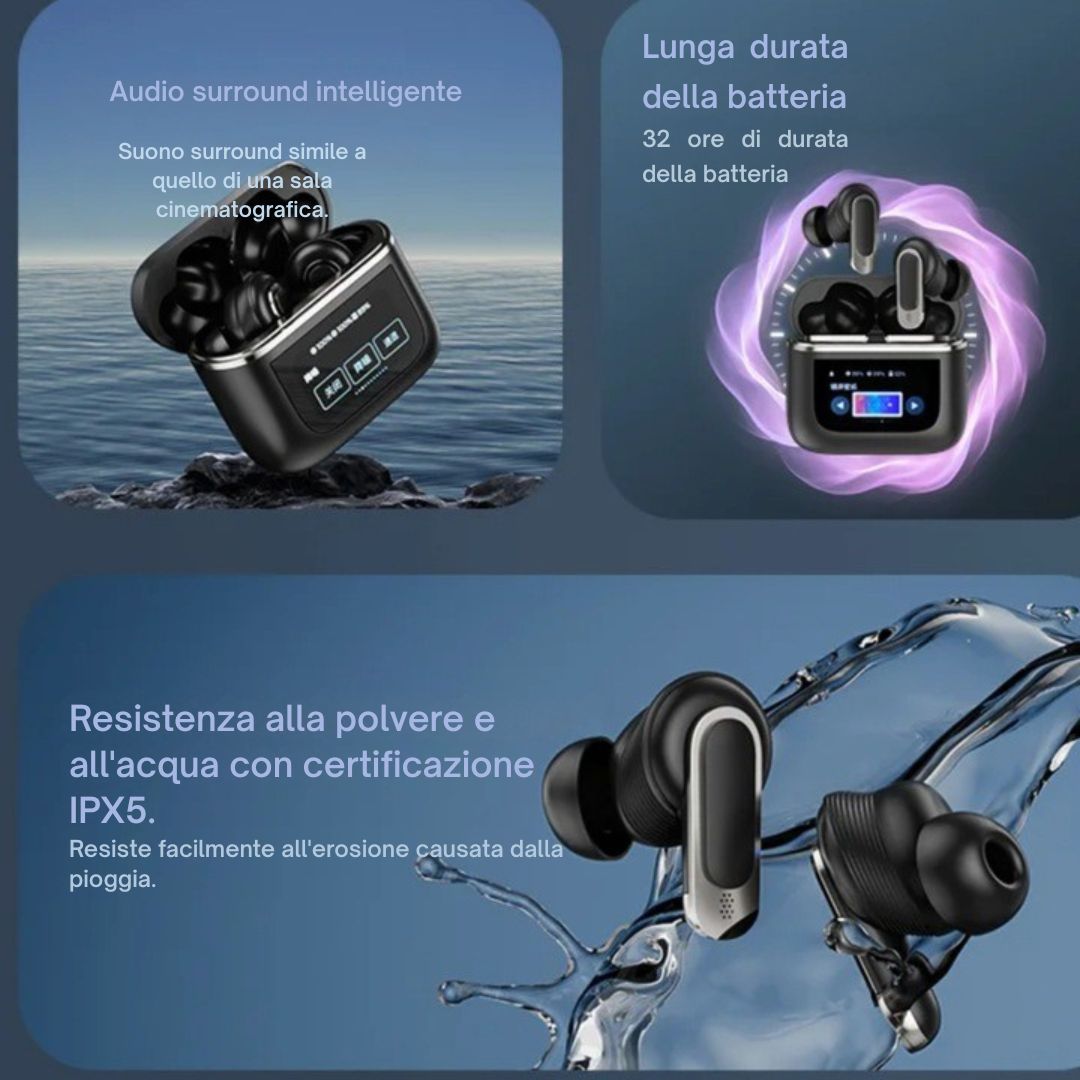 Cuffie Wireless con Touch Screen