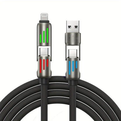Cavo Universale 4-in-1 Multi USB, Type-C, Lightning, lunghezza 1.5 m